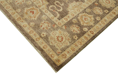 Tebriz Beige Classic Wool Cotton Handmade Rug 7'1'' x 9'2''