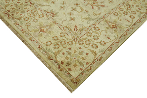 Tebriz Beige Classic Wool Cotton Handmade Rug 8'0'' x 10'0''