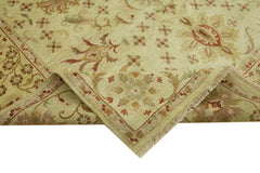 Tebriz Beige Classic Wool Cotton Handmade Rug 8'0'' x 10'0''