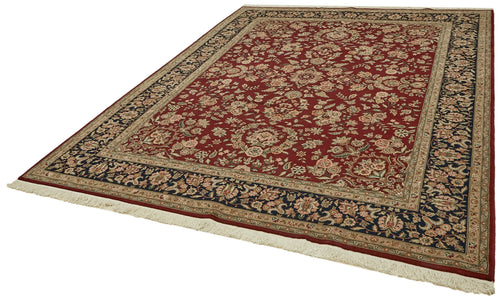 Tebriz Beige Classic Wool Cotton Handmade Rug 7'9'' x 9'11''