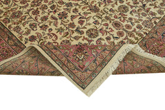 Tebriz Beige Classic Wool Cotton Handmade Rug 7'9'' x 9'6''