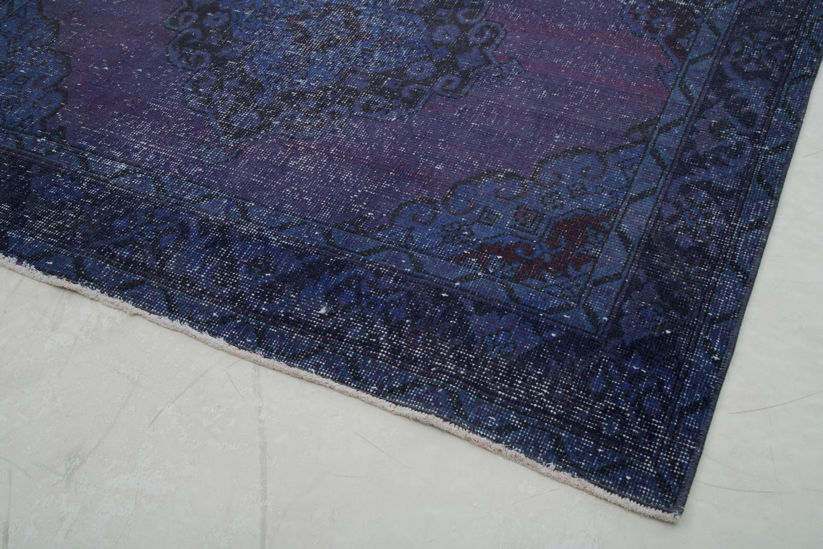 Handmade Wool Area Rug - Turkish Vintage Rug, Soft Vintage Floor Covering 5x14