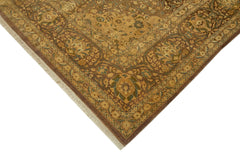 Tebriz Beige Classic Wool Cotton Handmade Rug 8'2'' x 10'2''