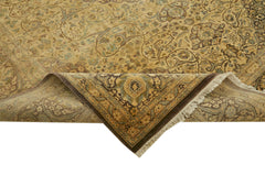 Tebriz Beige Classic Wool Cotton Handmade Rug 8'2'' x 10'2''