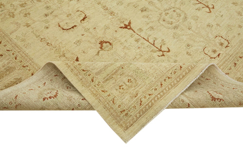 Tebriz Beige Classic Wool Cotton Handmade Rug 7'10'' x 10'0''