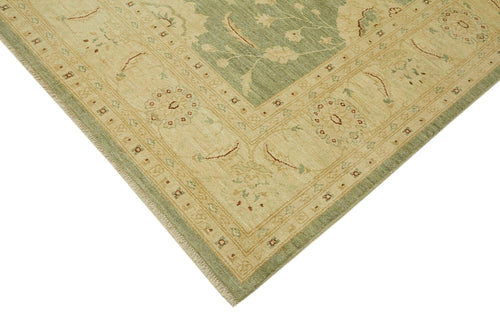 Tebriz Beige Classic Wool Cotton Handmade Rug 8'5'' x 9'9''