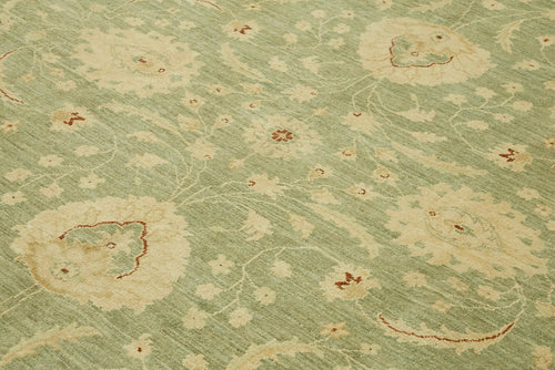 Tebriz Beige Classic Wool Cotton Handmade Rug 8'5'' x 9'9''