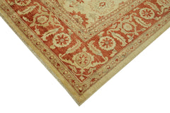 Tebriz Beige Classic Wool Cotton Handmade Rug 9'0'' x 11'7''