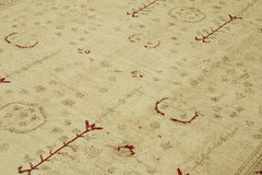 Tebriz Beige Classic Wool Cotton Handmade Rug 9'1'' x 12'4''