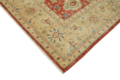 Tebriz Beige Classic Wool Cotton Handmade Rug 9'2'' x 11'6''