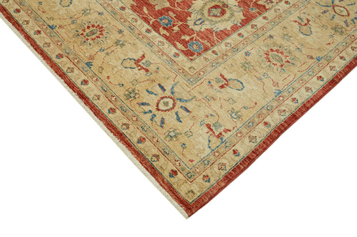 Tebriz Beige Classic Wool Cotton Handmade Rug 9'2'' x 11'6''