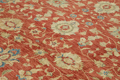 Tebriz Beige Classic Wool Cotton Handmade Rug 9'2'' x 11'6''