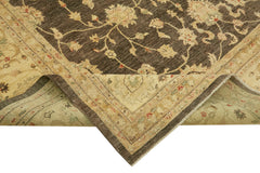 Tebriz Beige Classic Wool Cotton Handmade Rug 8'10'' x 11'6''