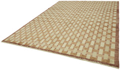 Tebriz Beige Classic Wool Cotton Handmade Rug 8'8'' x 11'8''