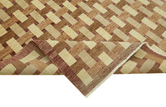 Tebriz Beige Classic Wool Cotton Handmade Rug 8'8'' x 11'8''