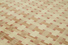 Tebriz Beige Classic Wool Cotton Handmade Rug 9'0'' x 11'7''