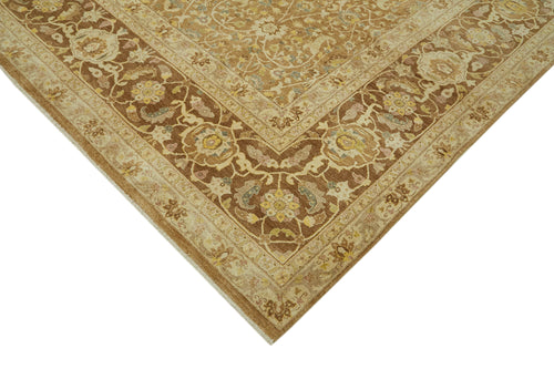 Tebriz Beige Classic Wool Cotton Handmade Rug 8'5'' x 11'5''