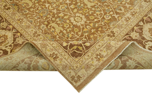 Tebriz Beige Classic Wool Cotton Handmade Rug 8'5'' x 11'5''