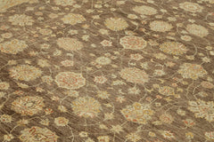 Tebriz Beige Classic Wool Cotton Handmade Rug 9'1'' x 10'9''