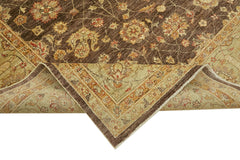 Tebriz Beige Classic Wool Cotton Handmade Rug 9'1'' x 10'9''