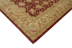 Tebriz Beige Classic Wool Cotton Handmade Rug 9'0'' x 11'6''