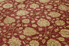 Tebriz Beige Classic Wool Cotton Handmade Rug 9'0'' x 11'6''