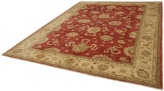 Tebriz Beige Classic Wool Cotton Handmade Rug 9'3'' x 11'10''