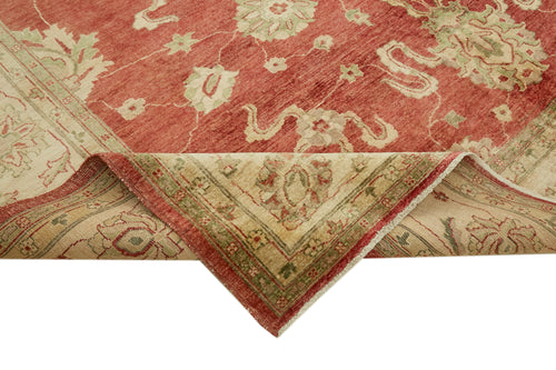 Tebriz Beige Classic Wool Cotton Handmade Rug 9'3'' x 11'10''