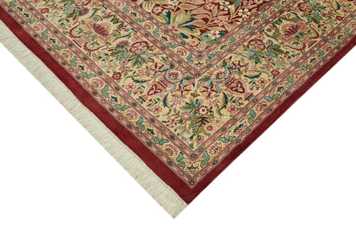 Tebriz Beige Classic Wool Cotton Handmade Rug 8'11'' x 12'0''