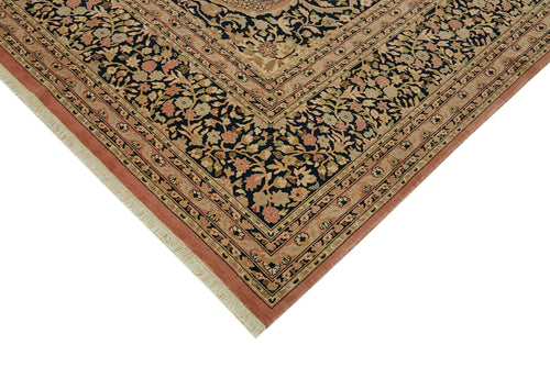 Tebriz Beige Classic Wool Cotton Handmade Rug 9'1'' x 12'0''