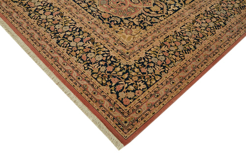 Tebriz Beige Classic Wool Cotton Handmade Rug 9'0'' x 12'1''