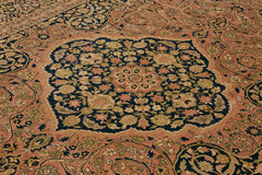 Tebriz Beige Classic Wool Cotton Handmade Rug 9'1'' x 12'1''