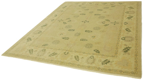 Tebriz Beige Classic Wool Cotton Handmade Rug 8'1'' x 9'10''