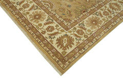Tebriz Beige Classic Wool Cotton Handmade Rug 8'11'' x 12'2''