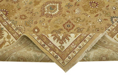 Tebriz Beige Classic Wool Cotton Handmade Rug 8'11'' x 12'2''