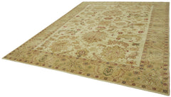 Tebriz Beige Classic Wool Cotton Handmade Rug 8'11'' x 11'9''