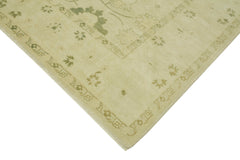 Tebriz Beige Classic Wool Cotton Handmade Rug 8'5'' x 10'3''