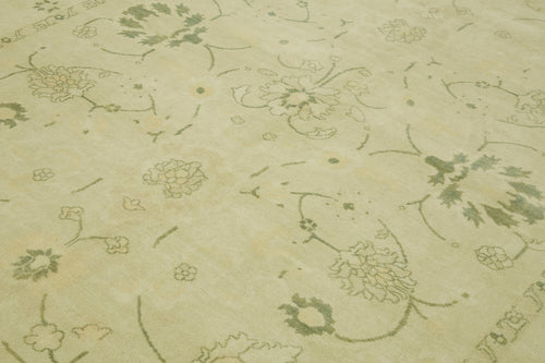 Tebriz Beige Classic Wool Cotton Handmade Rug 8'5'' x 10'3''