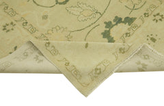 Tebriz Beige Classic Wool Cotton Handmade Rug 8'5'' x 10'3''