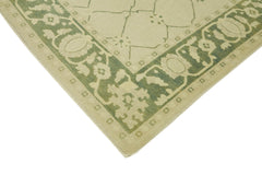 Tebriz Beige Classic Wool Cotton Handmade Rug 8'1'' x 9'10''