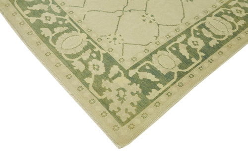 Tebriz Beige Classic Wool Cotton Handmade Rug 8'1'' x 9'10''