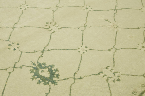 Tebriz Beige Classic Wool Cotton Handmade Rug 8'1'' x 9'10''