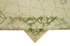 Tebriz Beige Classic Wool Cotton Handmade Rug 8'1'' x 9'10''