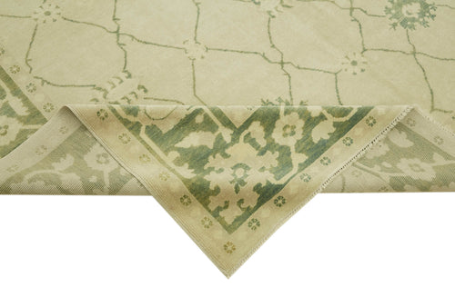 Tebriz Beige Classic Wool Cotton Handmade Rug 8'1'' x 9'10''