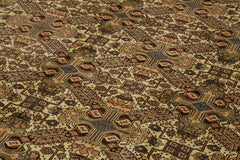 Persian Beige Classic Wool Cotton Handmade Rug 8'7'' x 13'1''