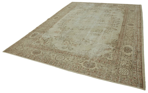 Persian Beige Classic Wool Cotton Handmade Rug 8'7'' x 11'10''