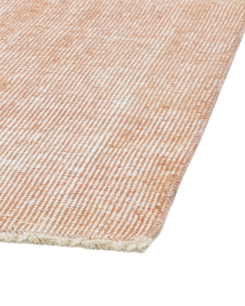 Handmade Wool Rug - Vintage Pink Floral Cotton Wool Blend 6x10 Area Rug