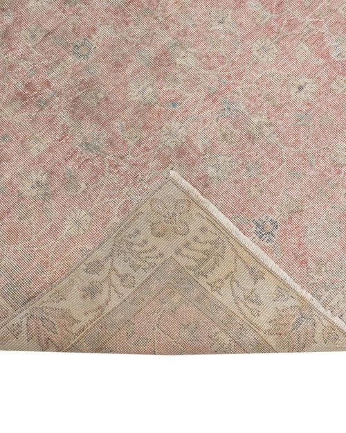 Handmade Wool Rug – Vintage Red Floral 10x6 Feet Cotton Wool Blend Carpet