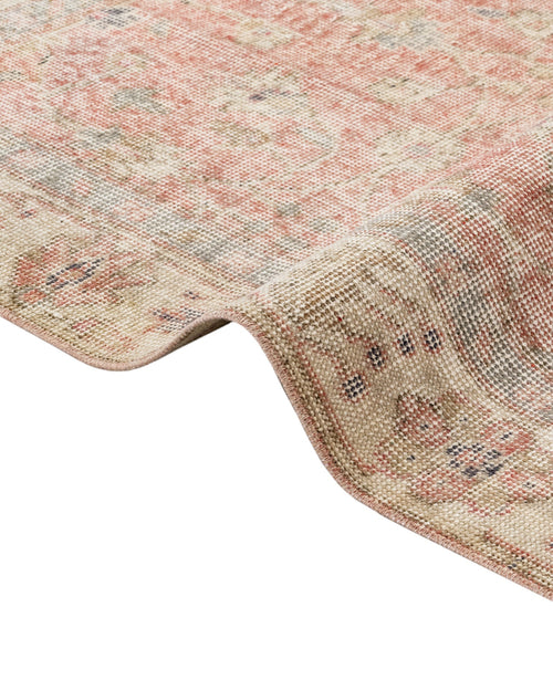 Handmade Wool Rug – Vintage Red Floral 10x6 Feet Cotton Wool Blend Carpet