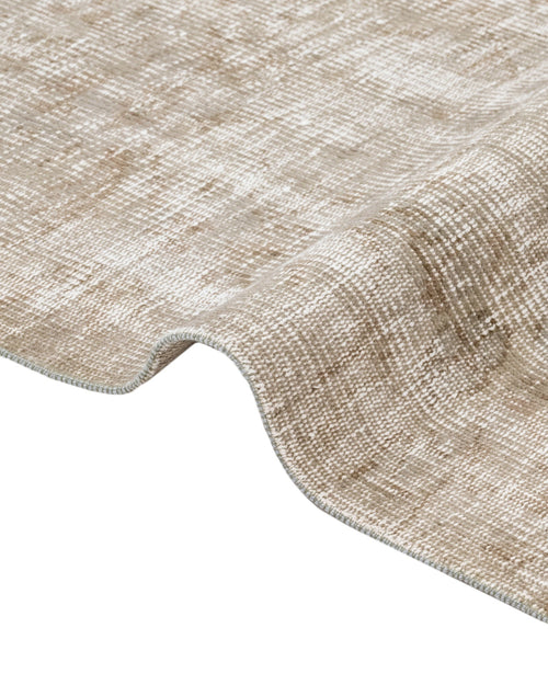 Vintage Wool Rug – Handmade Brown Cotton Area Rug 5'10" x 10'0" | Anatolian Woven Carpet